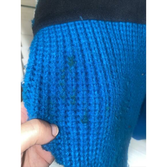 VTG 70s PIONEER WEAR Men’s Western, Aztec Sweater Turquoise Leather Large - Picture 10 of 10